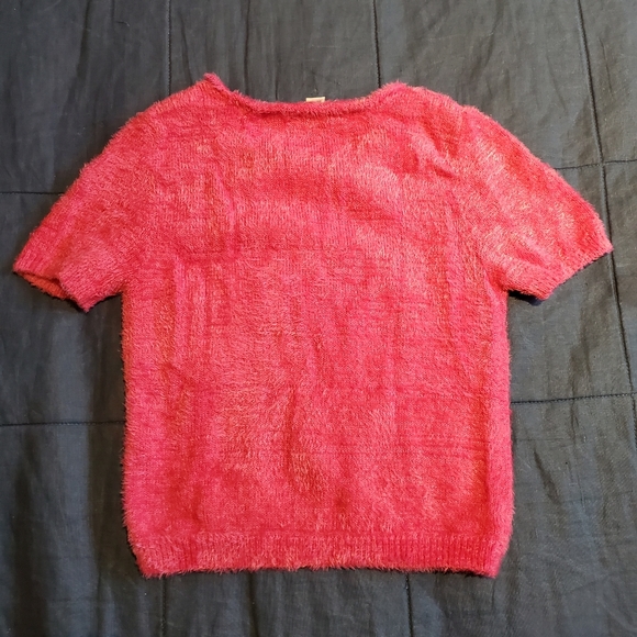 Garage Fuzzy Crop Top Y2K - Picture 3 of 4